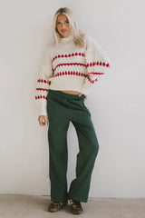 Astrid Track Pants in Green FINAL SALE