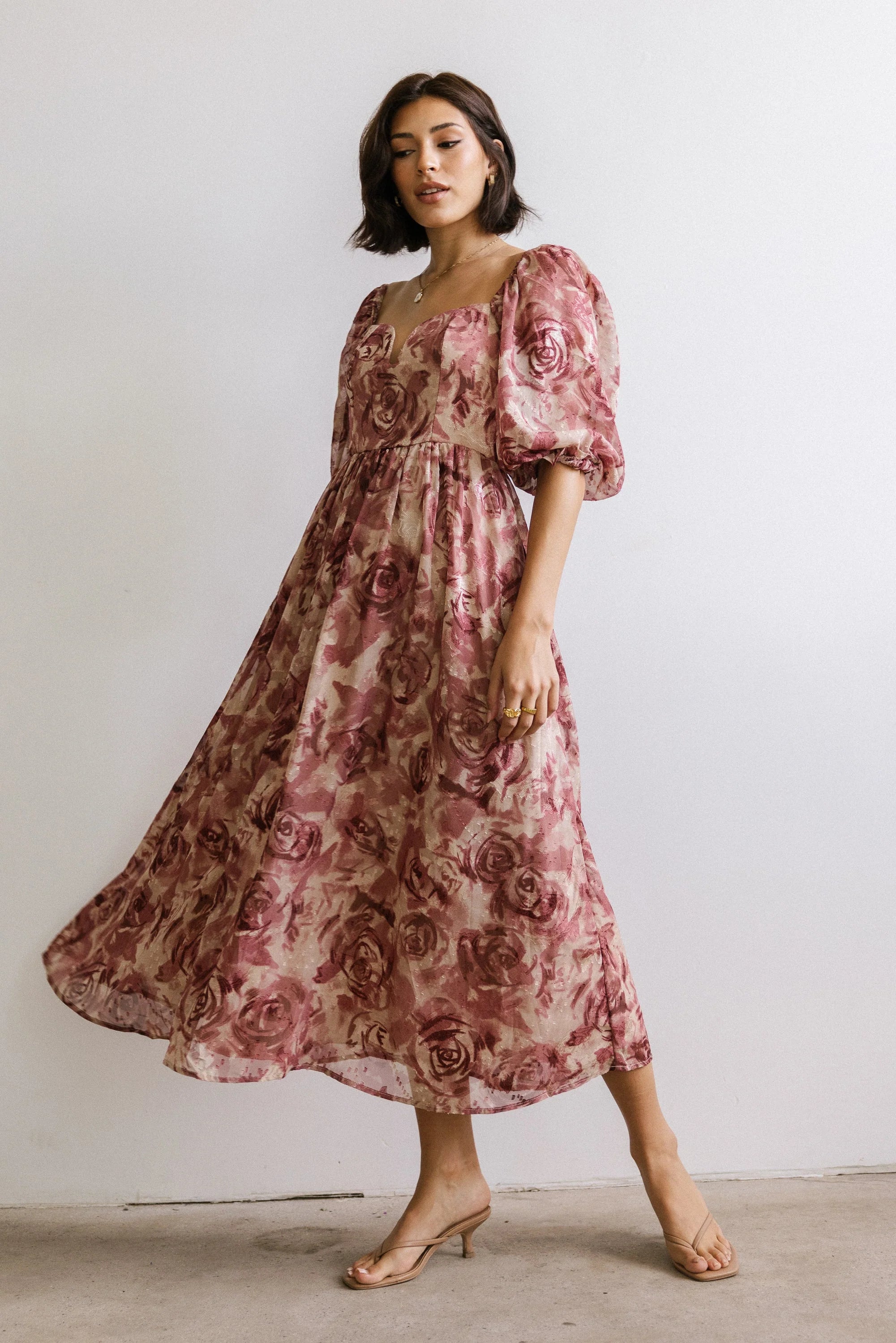 Kimmie Floral Midi Dress FINAL SALE