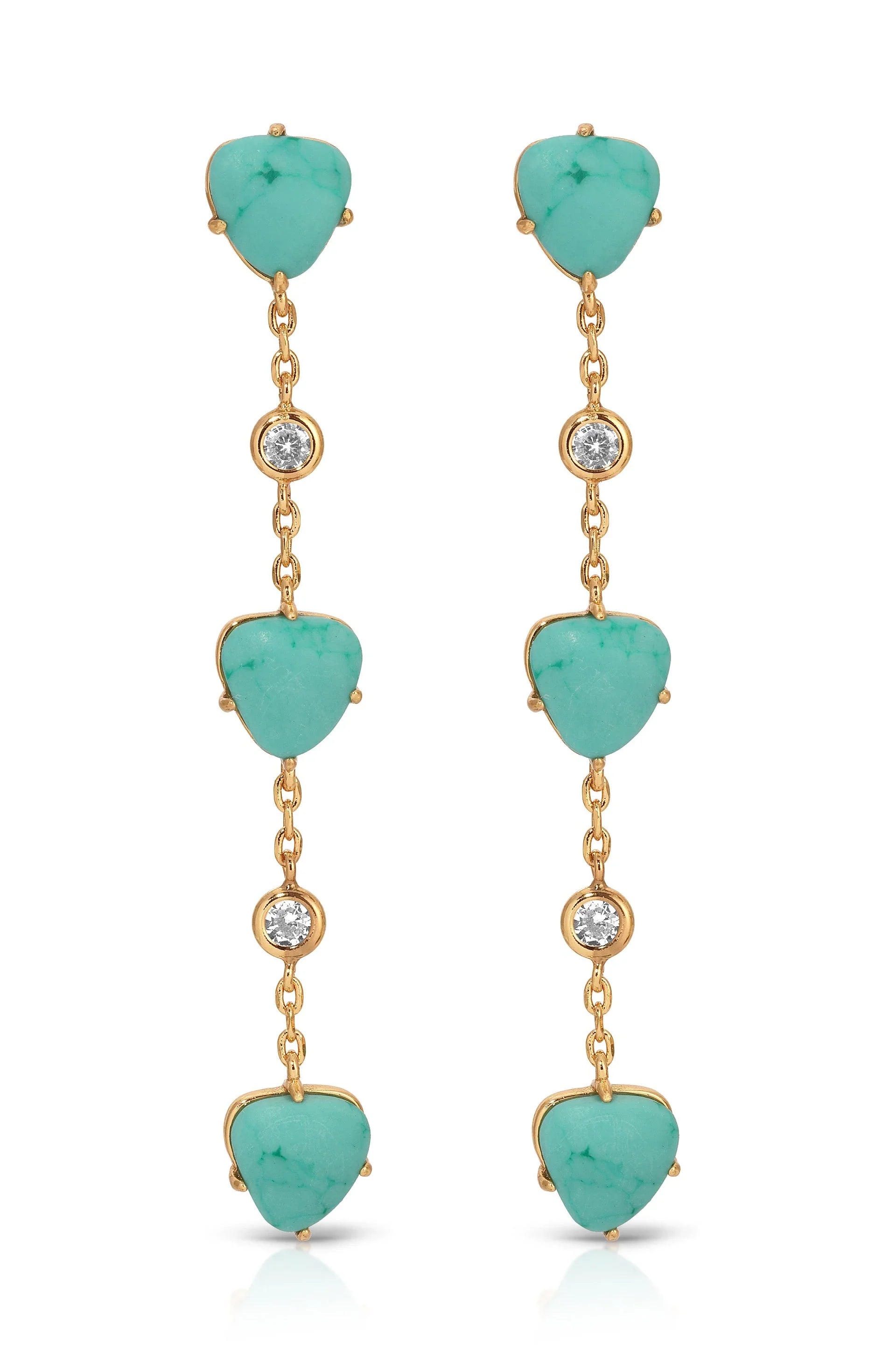 Turquoise Solstice Dangle Earrings