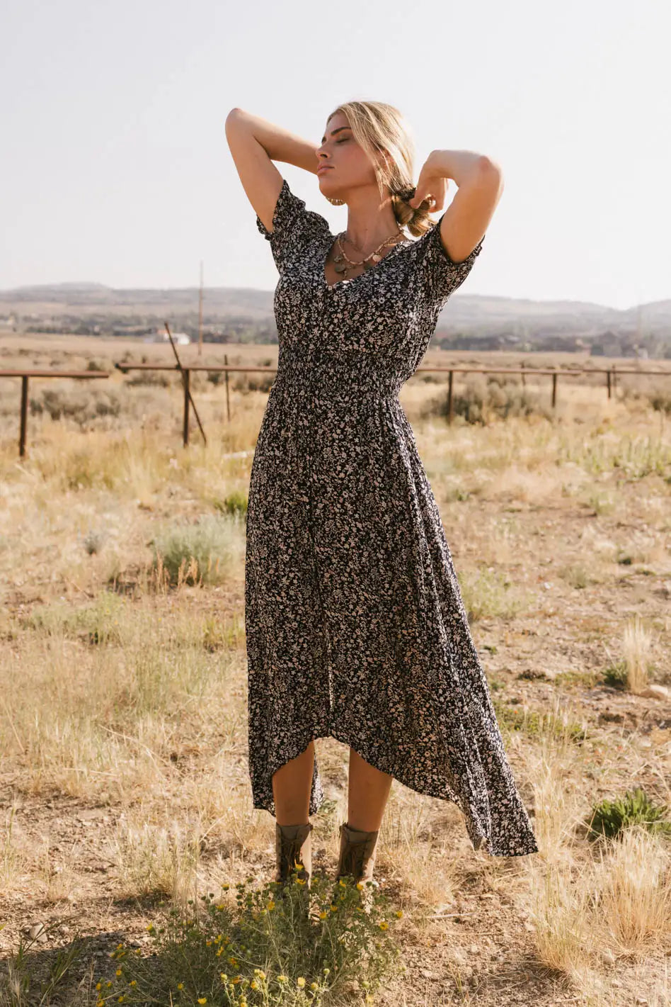 Margaret Floral Midi Dress FINAL SALE