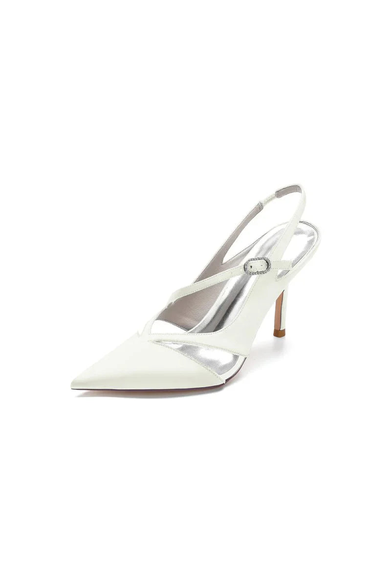 Slingback Pointed Toe High Heels