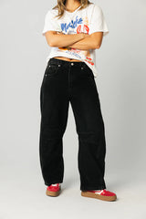 Lisette Barrel Jeans in Black FINAL SALE