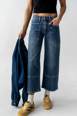 Mylah Wide Leg Jeans in Medium Wash