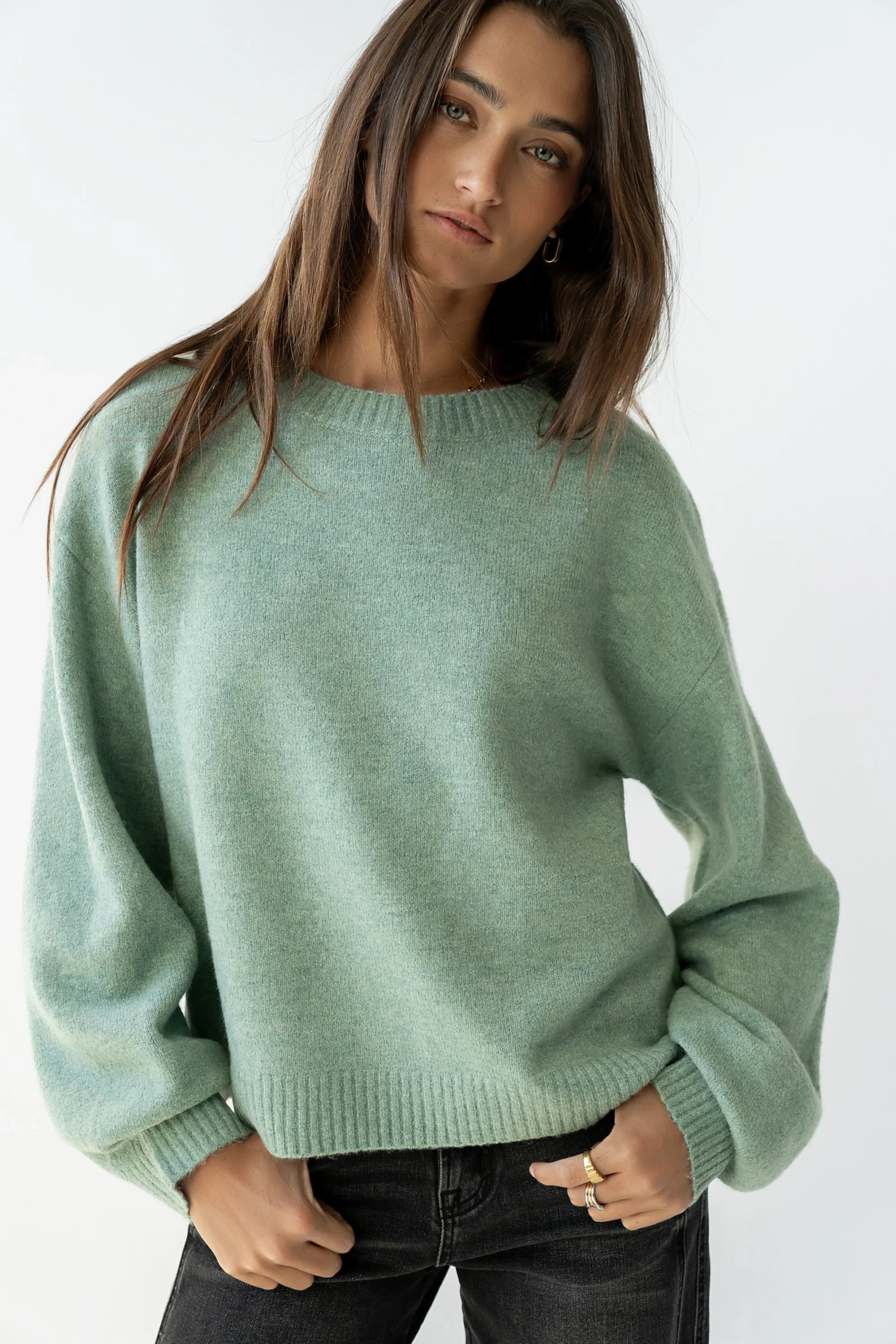Josey Oversized Sweater in Light Blue FINAL SALE