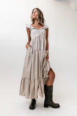 Salome Gingham Maxi Dress FINAL SALE