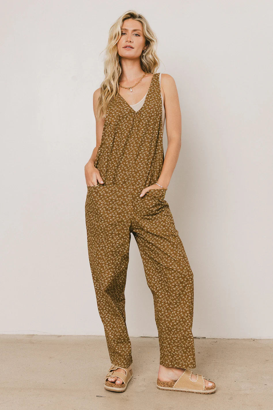 Lillian Floral Overalls FINAL SALE