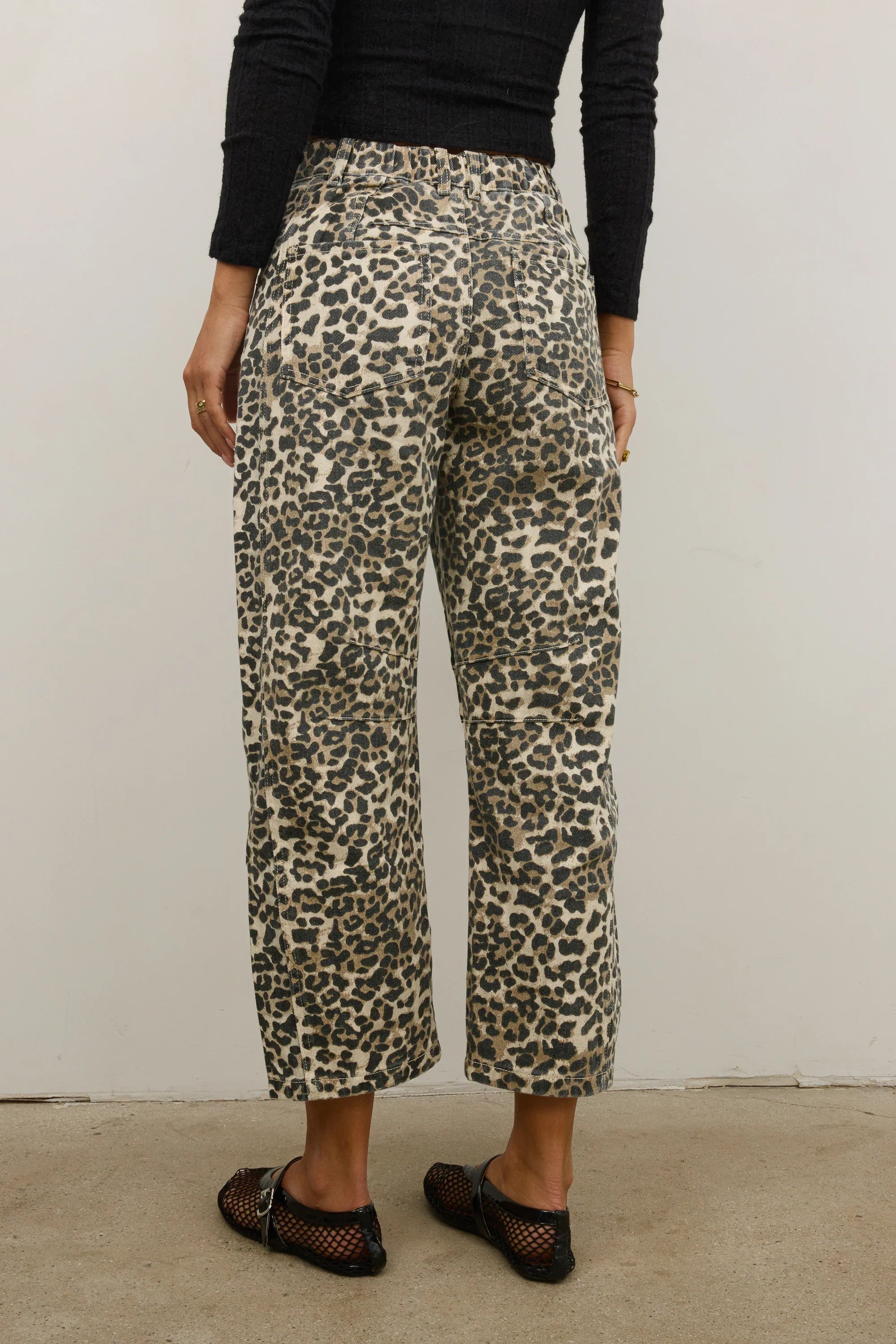 Lisette Barrel Jean in Leopard FINAL SALE