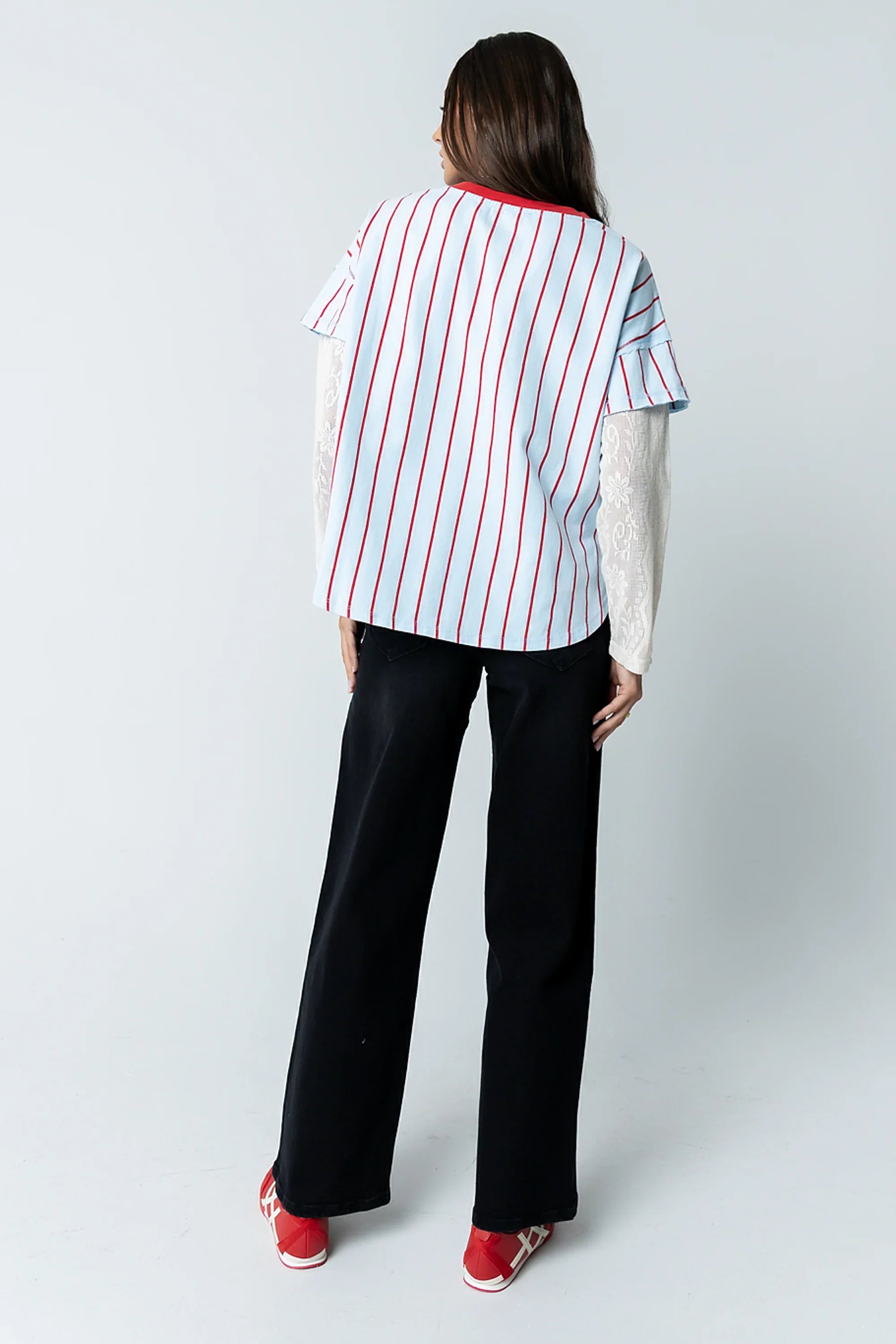 Home Run Oversized Tee in Blue