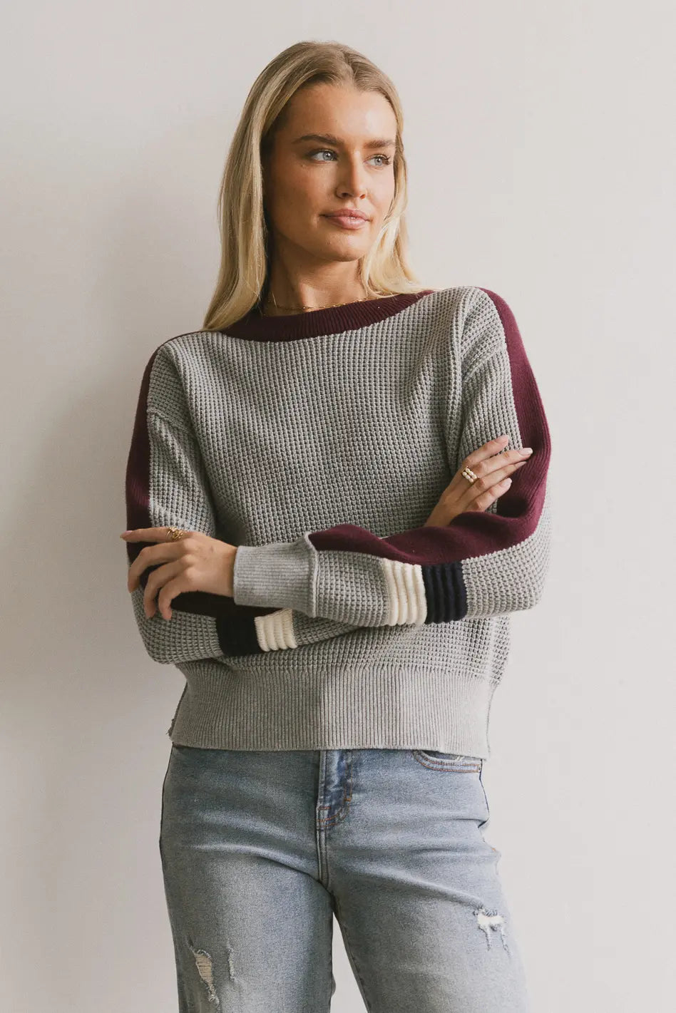 Rochelle Sweater in Grey FINAL SALE