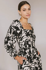 Soren Midi Dress in Black FINAL SALE