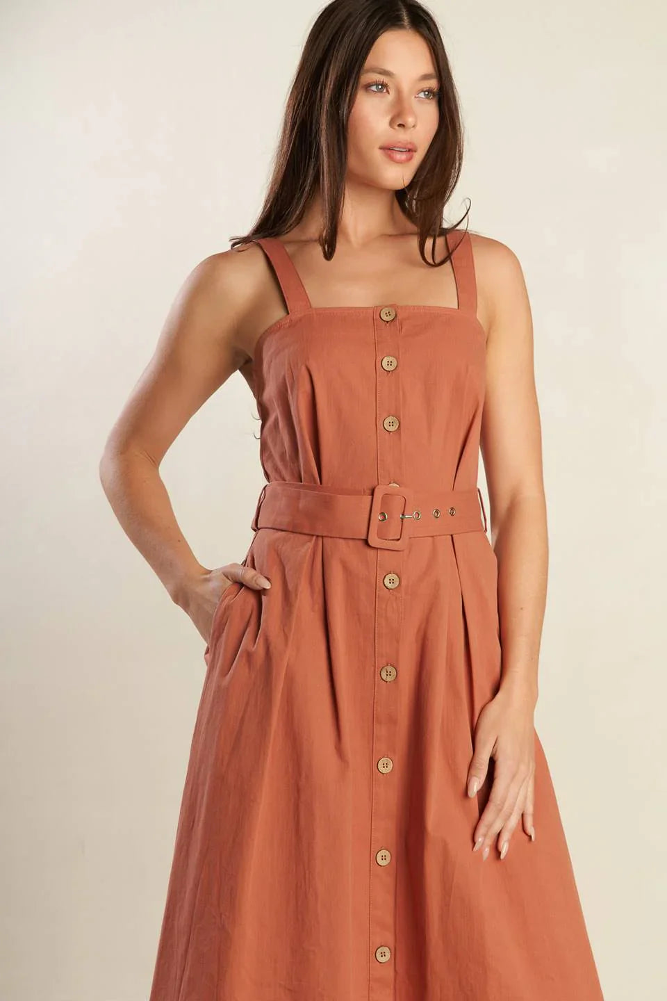 CALIFORNIA DREAMING BUTTON DOWN DRESS