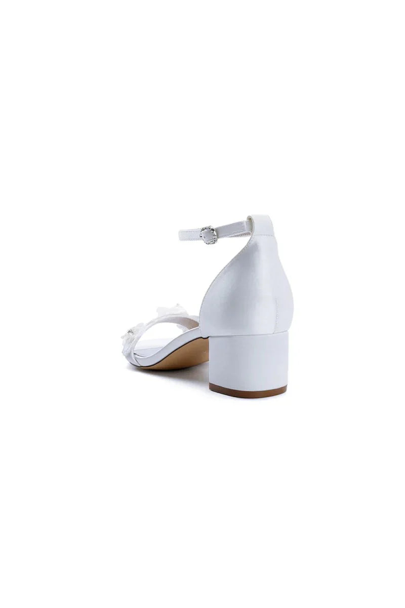 Floral Embellished Block Heel Sandal