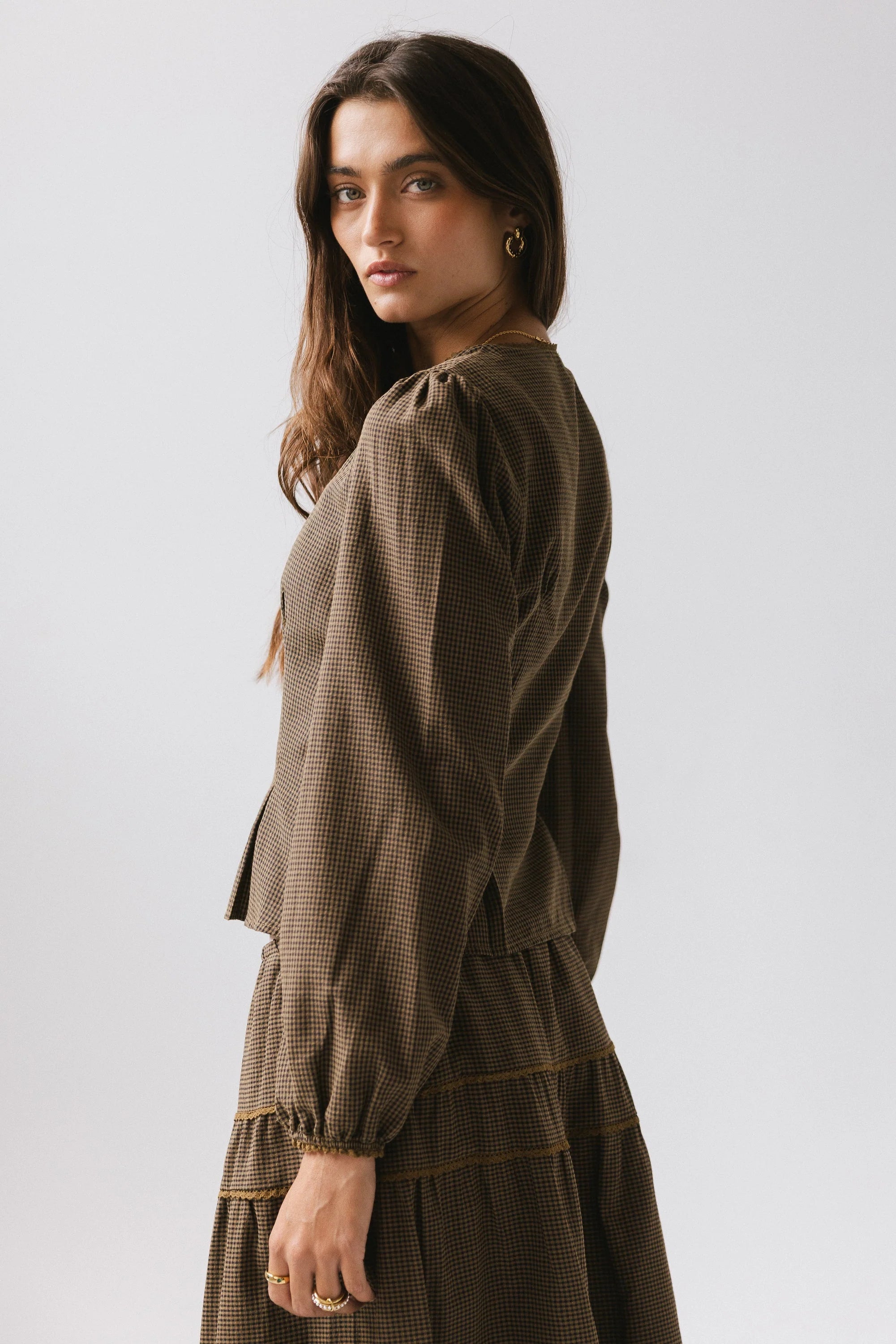 Keira Gingham Blouse FINAL SALE