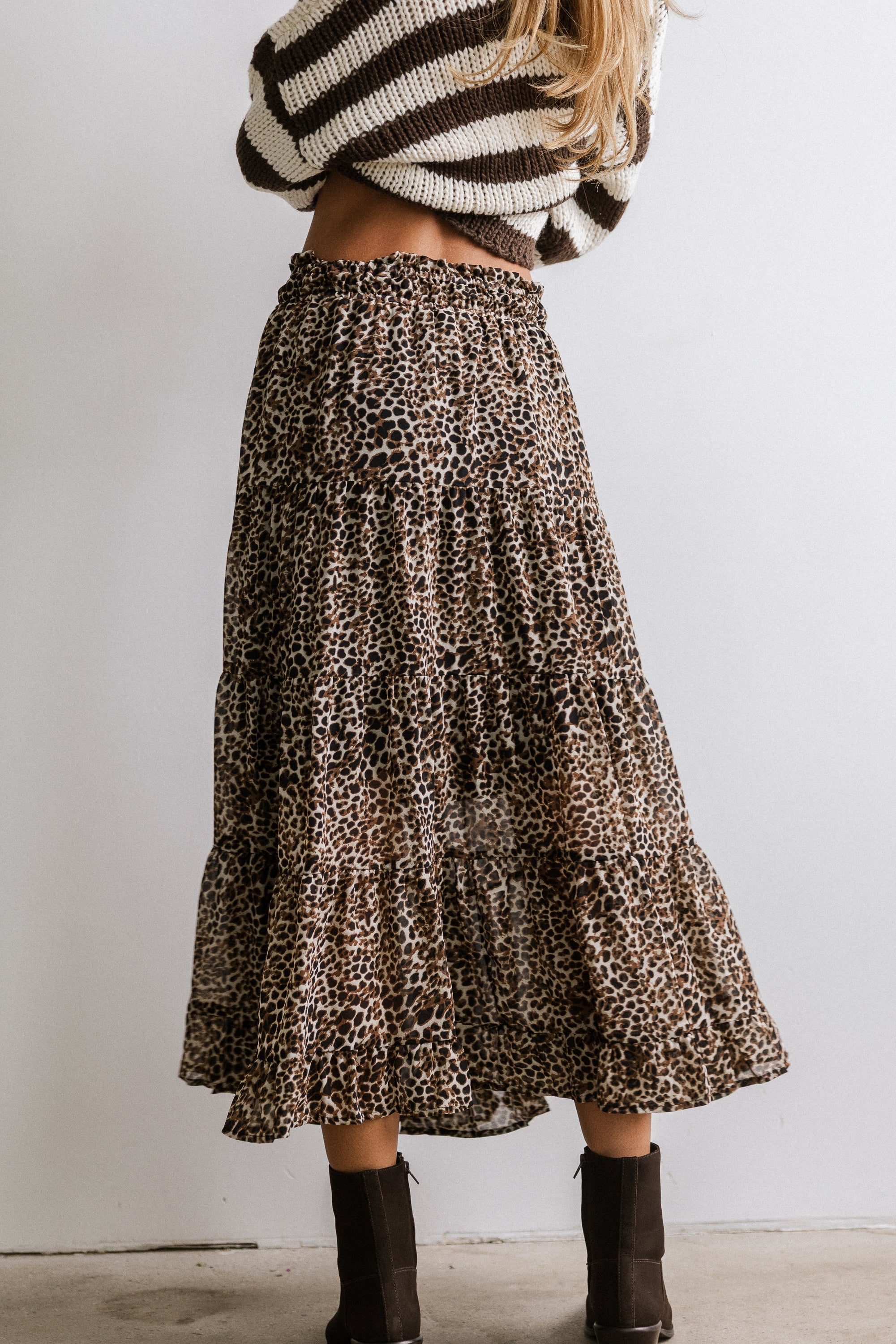 Kayden Leopard Maxi Skirt FINAL SALE