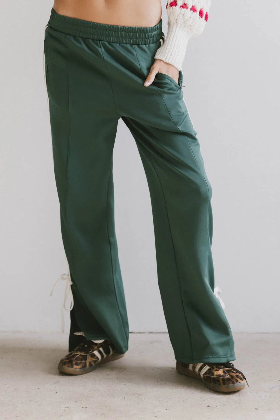 Astrid Track Pants in Green FINAL SALE