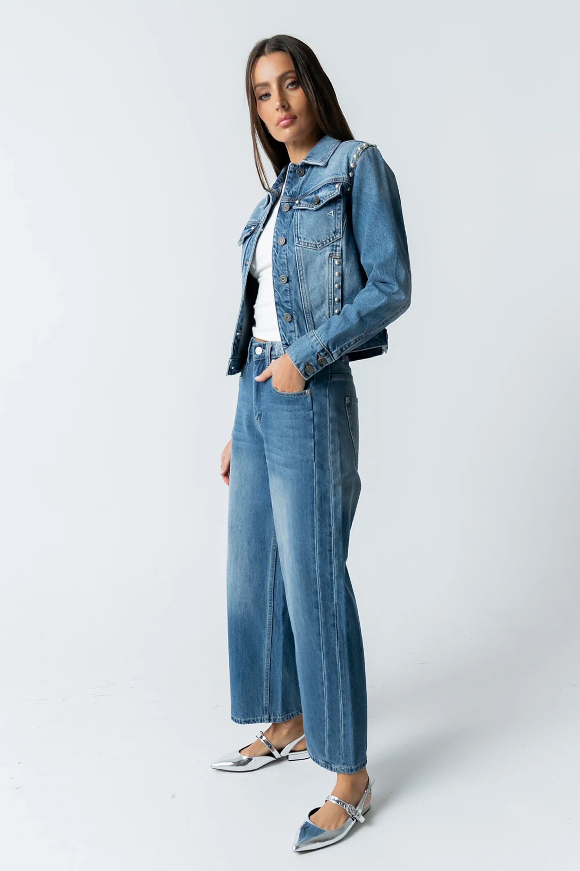 Majorca Studded Denim Jacket