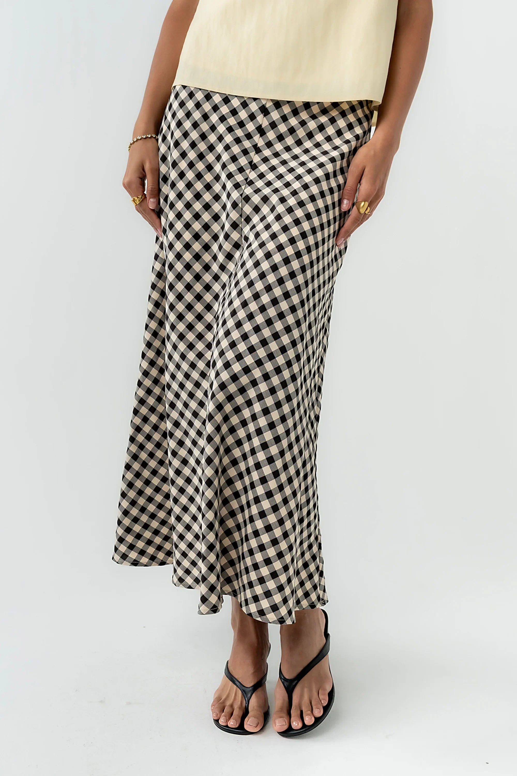Posie Gingham Maxi Skirt