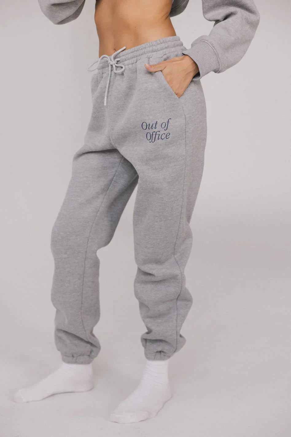 Out of Office Sweatpants in Heather Grey FINAL SALE