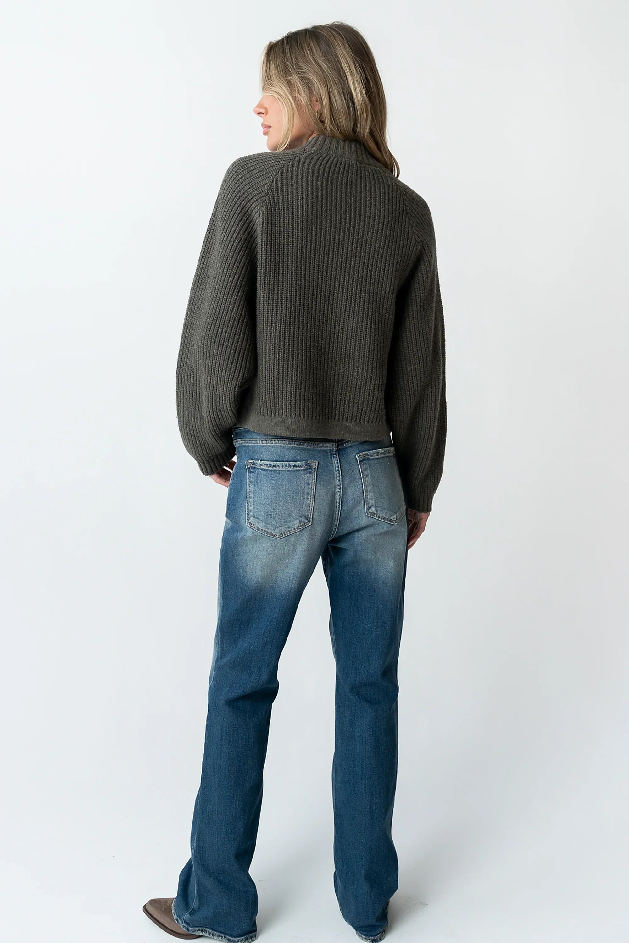 Shayla Knit Sweater in Charcoal