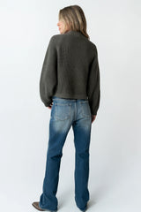 Shayla Knit Sweater in Charcoal