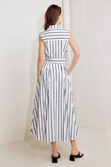 LEXINGTON STRIPE MIDI DRESS FINAL SALE