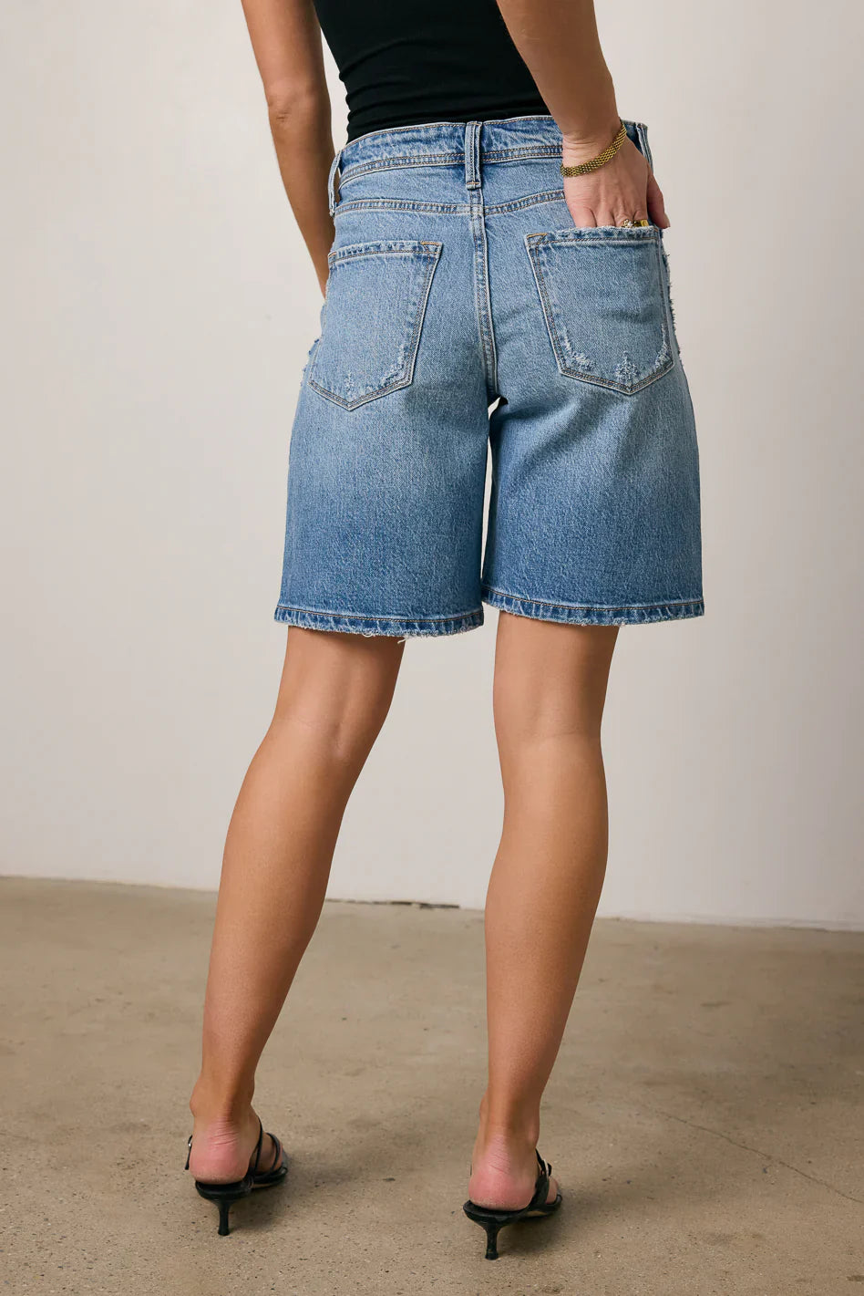 Danika Denim Bermuda Shorts