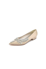Rhinestone Pointed Toe Kitten Heels