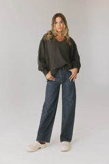 Emiliano Wide Leg Jeans in Dark Wash FINAL SALE