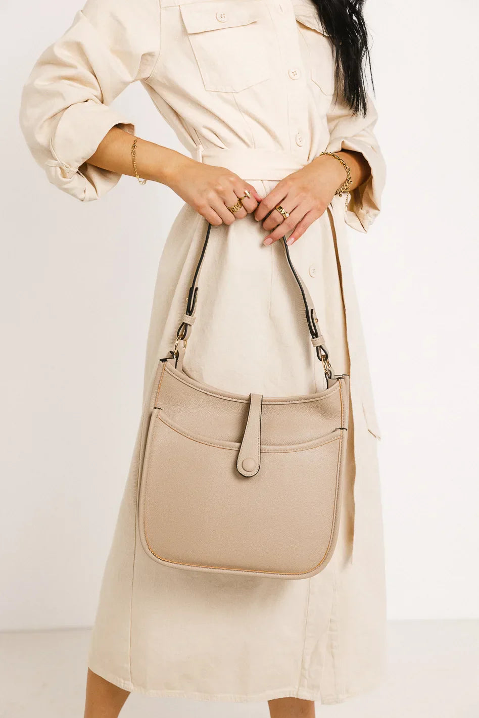 Quincy Crossbody Bag in Nude FINAL SALE