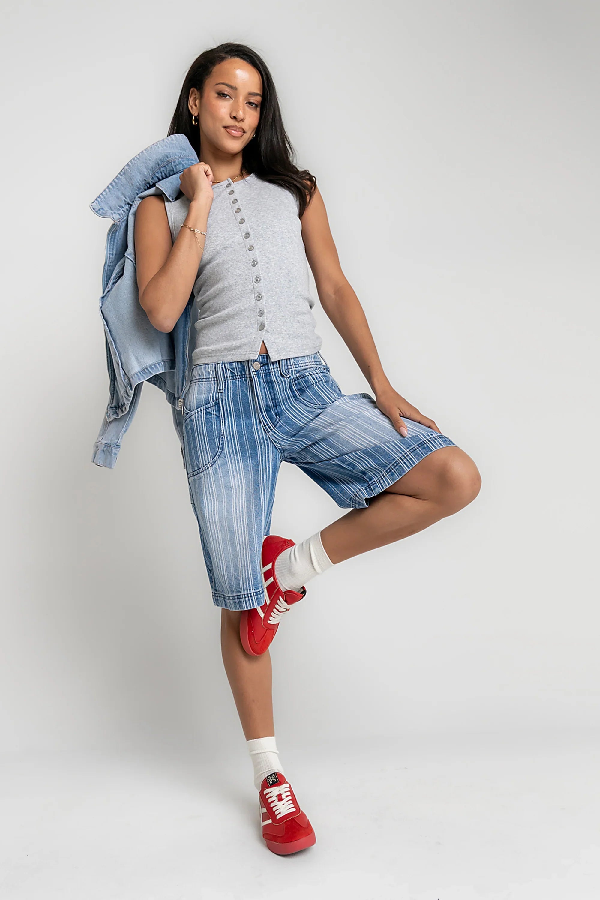 Franklin Striped Bermuda Shorts