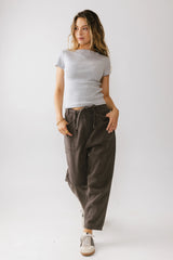 Rosie Tencel Loose Pants in Charcoal FINAL SALE