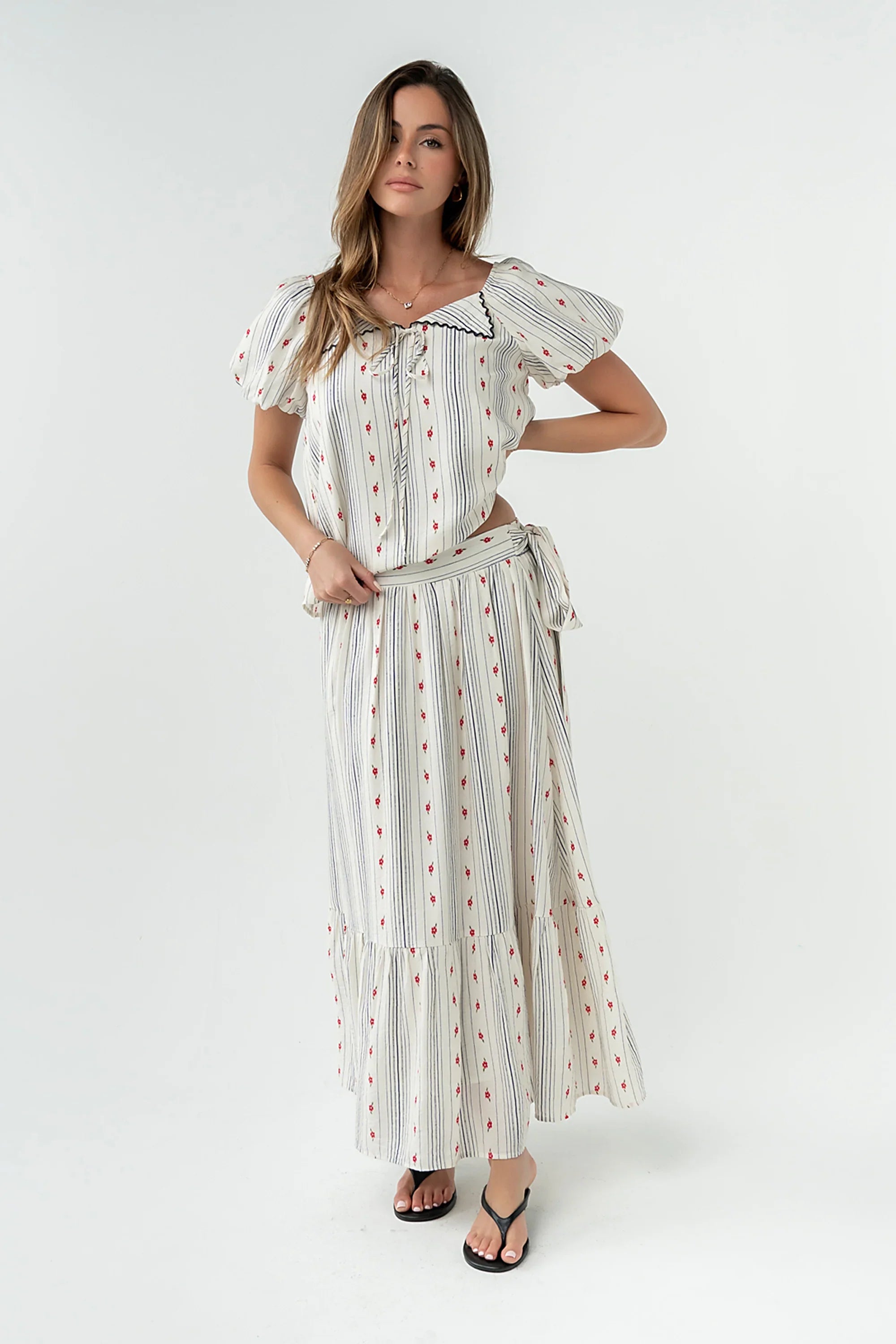 Tylee Floral Midi Skirt