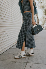 Baylor Plaid Midi Skirt