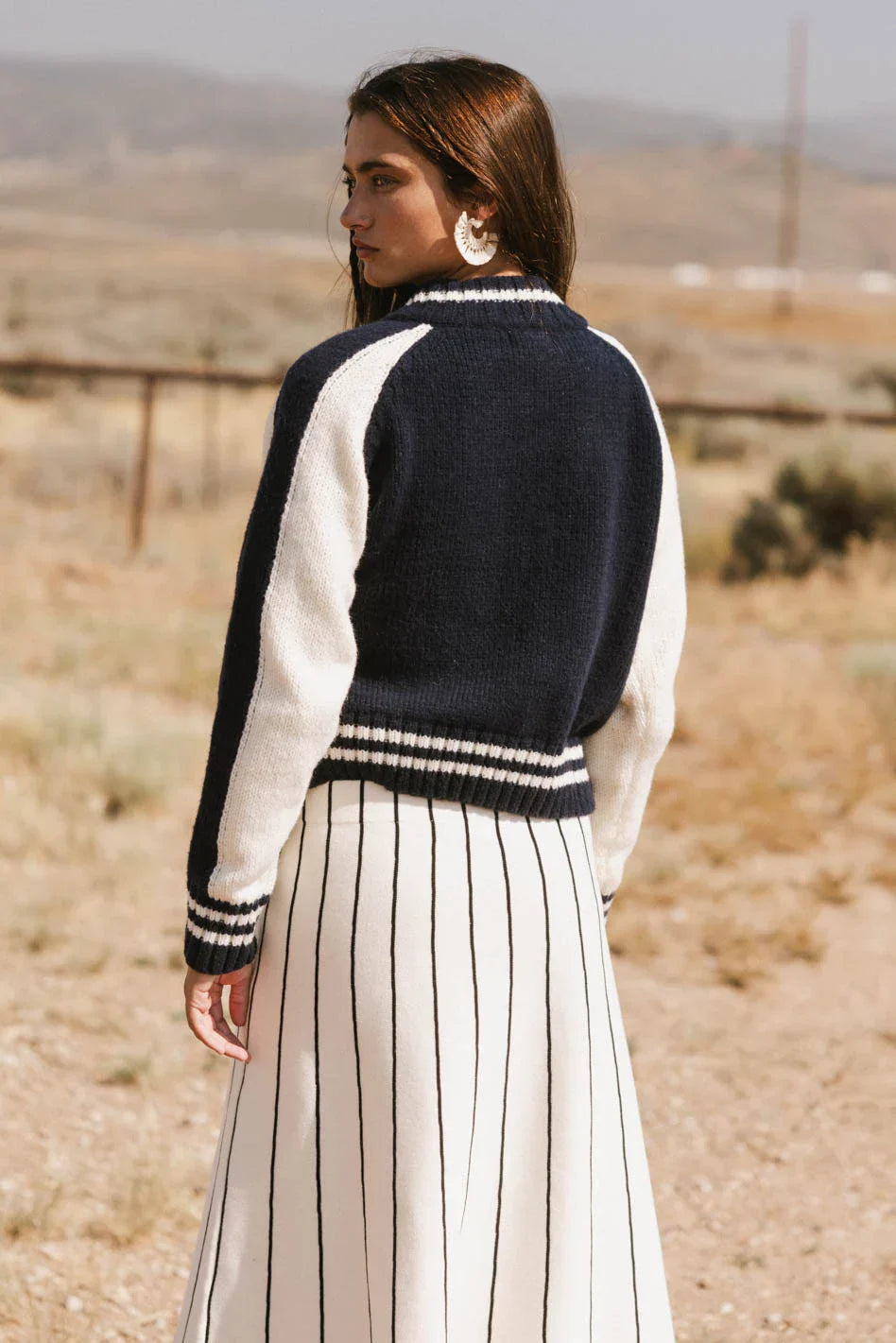 Sebastian Knit Jacket in Navy FINAL SALE