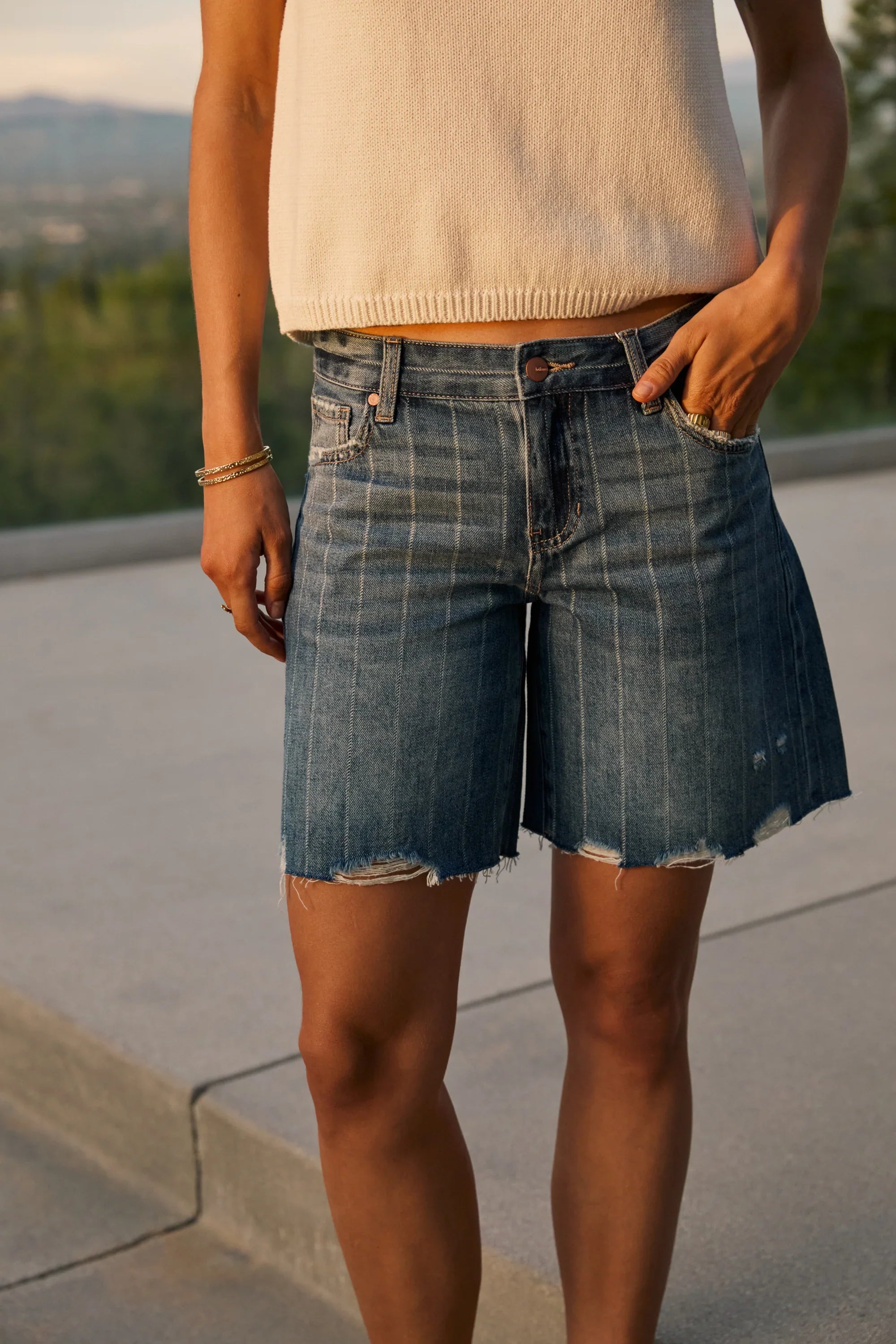 Quincy Denim Shorts