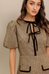 MADEMOISELLE MODE TWEED MINI DRESS FINAL SALE