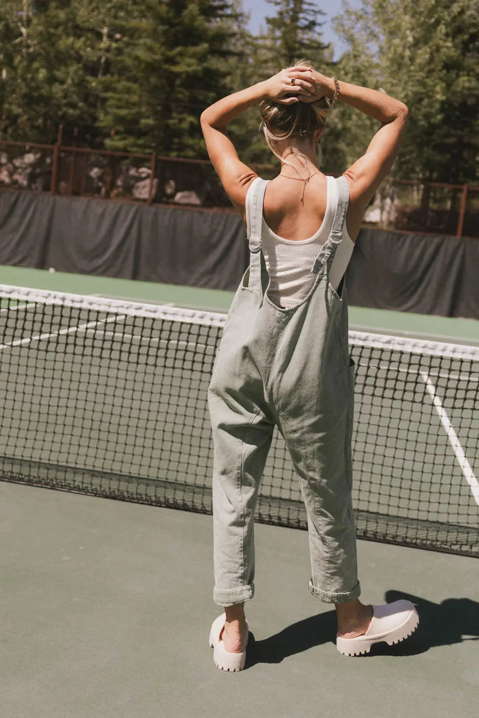 Marie Jumpsuit in Green FINAL SALE