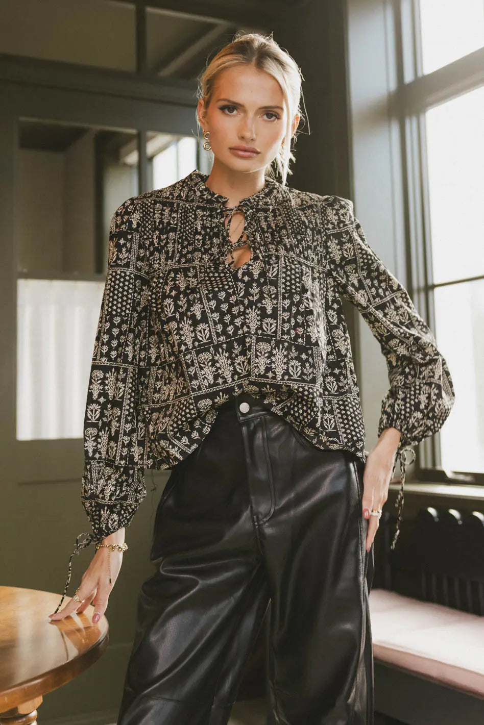 Isolde Printed Blouse FINAL SALE