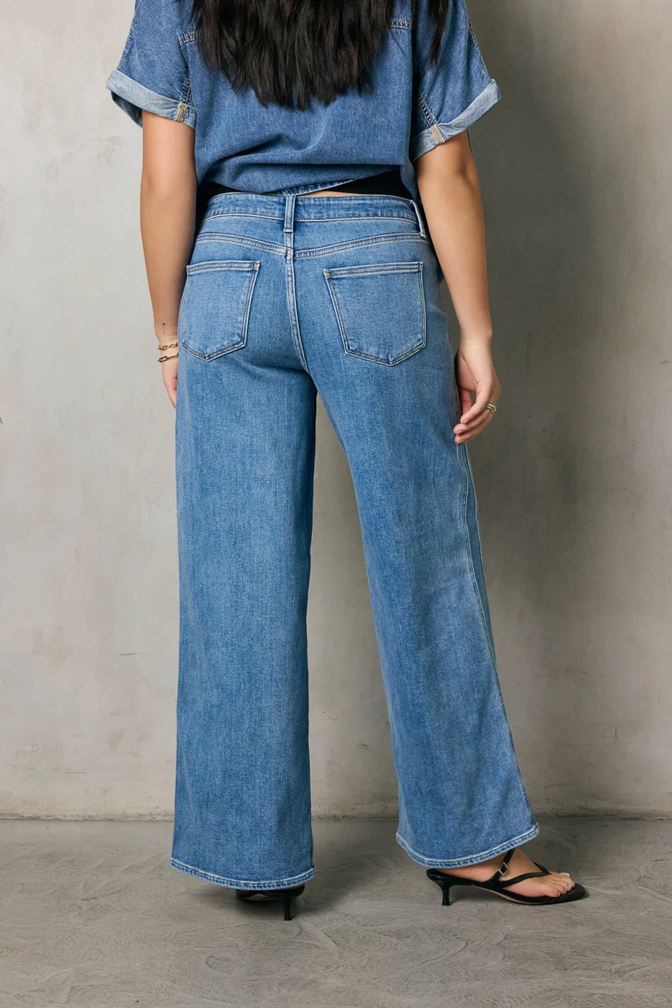Kate Wide Leg Jeans in Medium Wash FINAL SALE