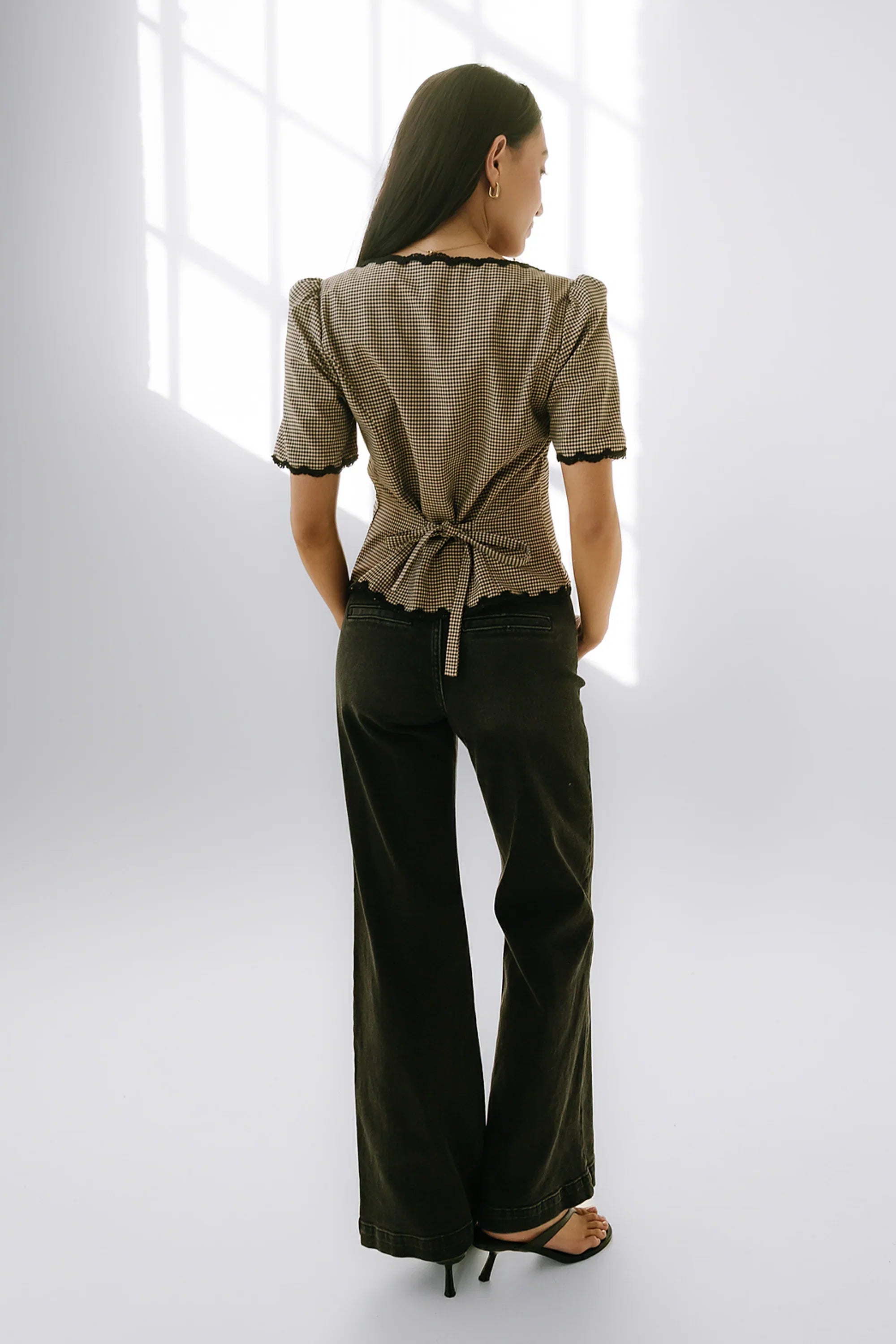 Marrel Gingham Blouse