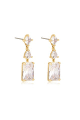 Reflective Crystal Dangle Earrings