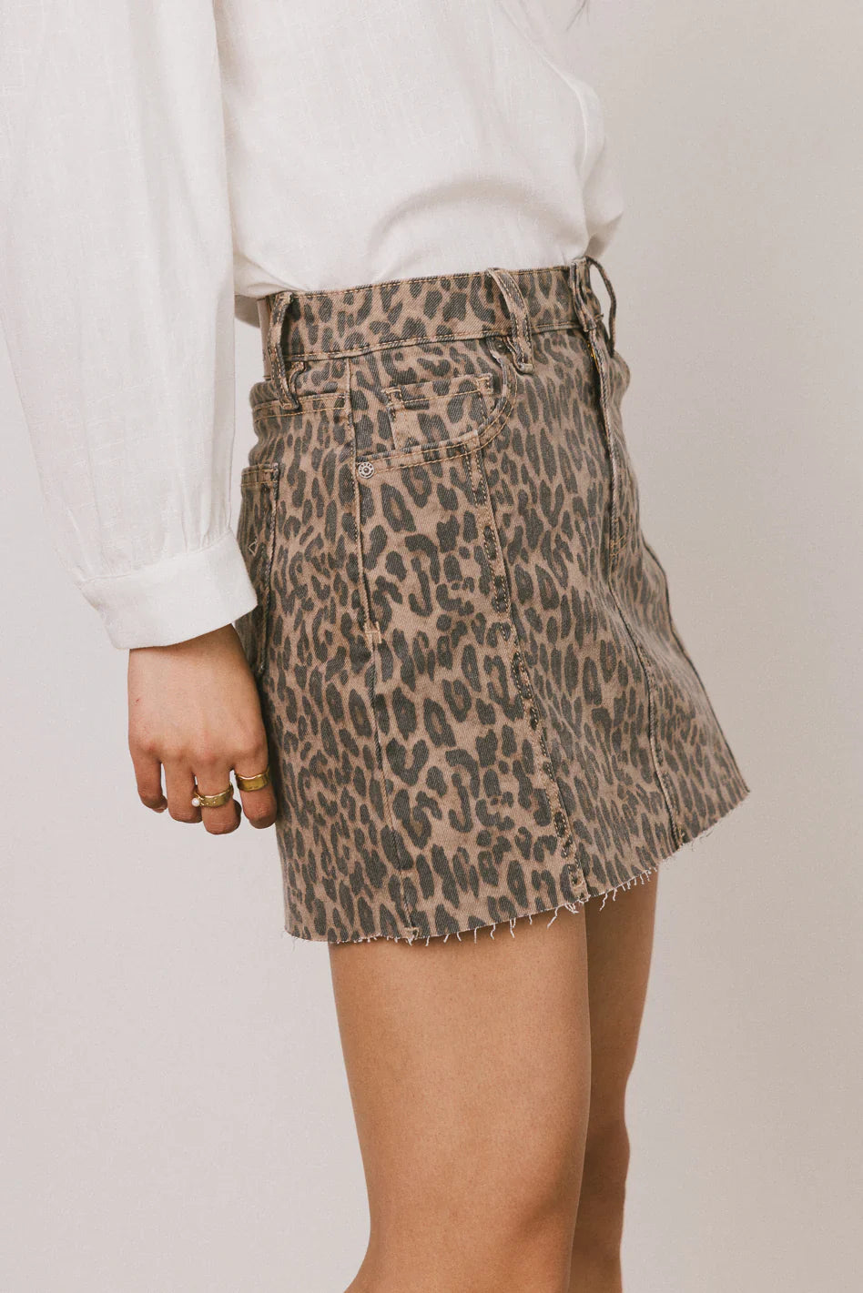 Holly Cheetah Mini Skirt FINAL SALE