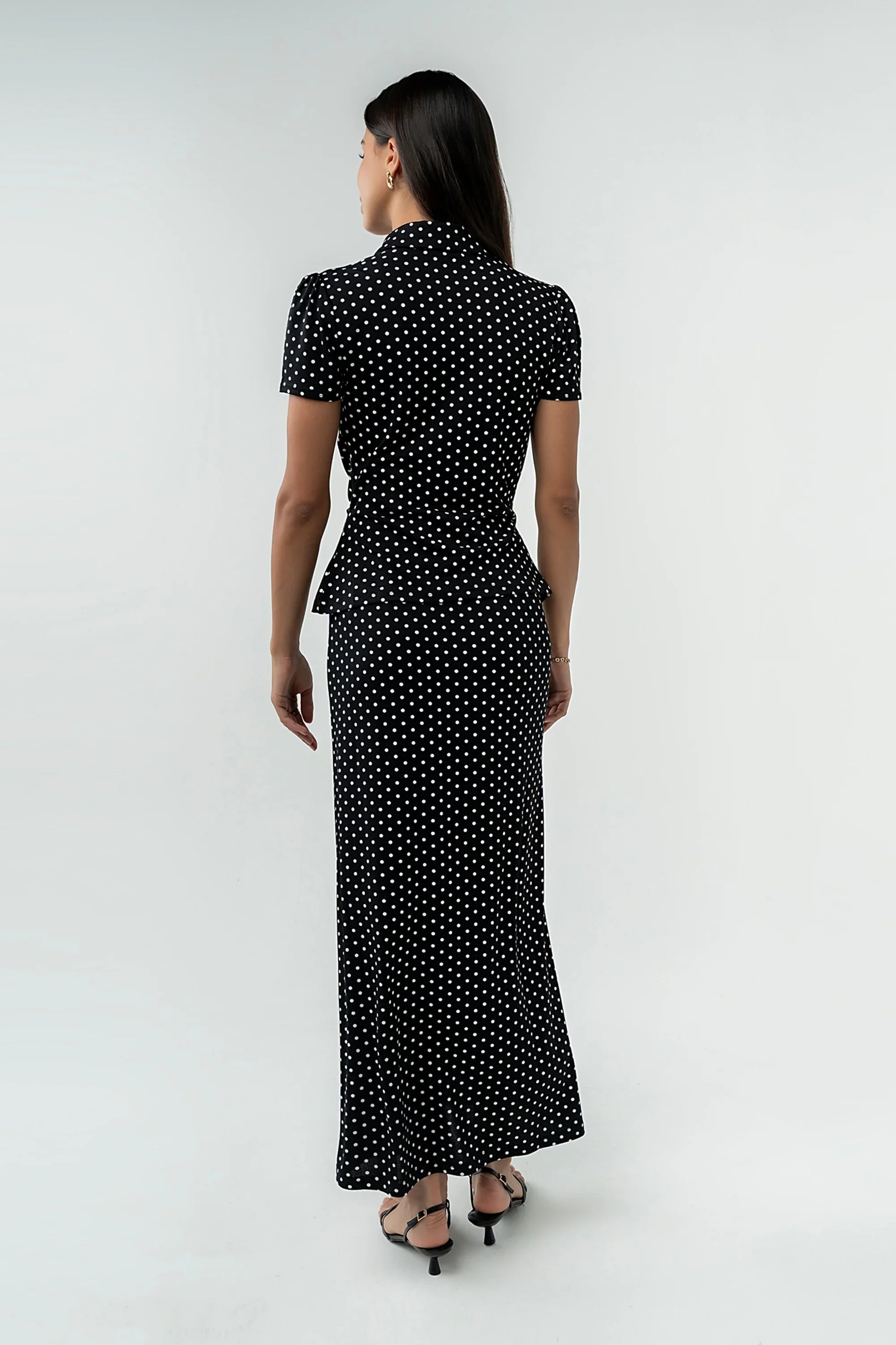Malia Polka Dot Maxi Skirt