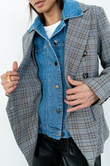 Daniel Mixed Media Blazer