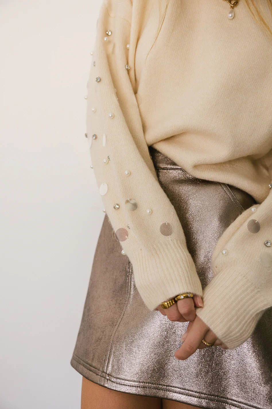 Jazlynn Embellished Sweater FINAL SALE