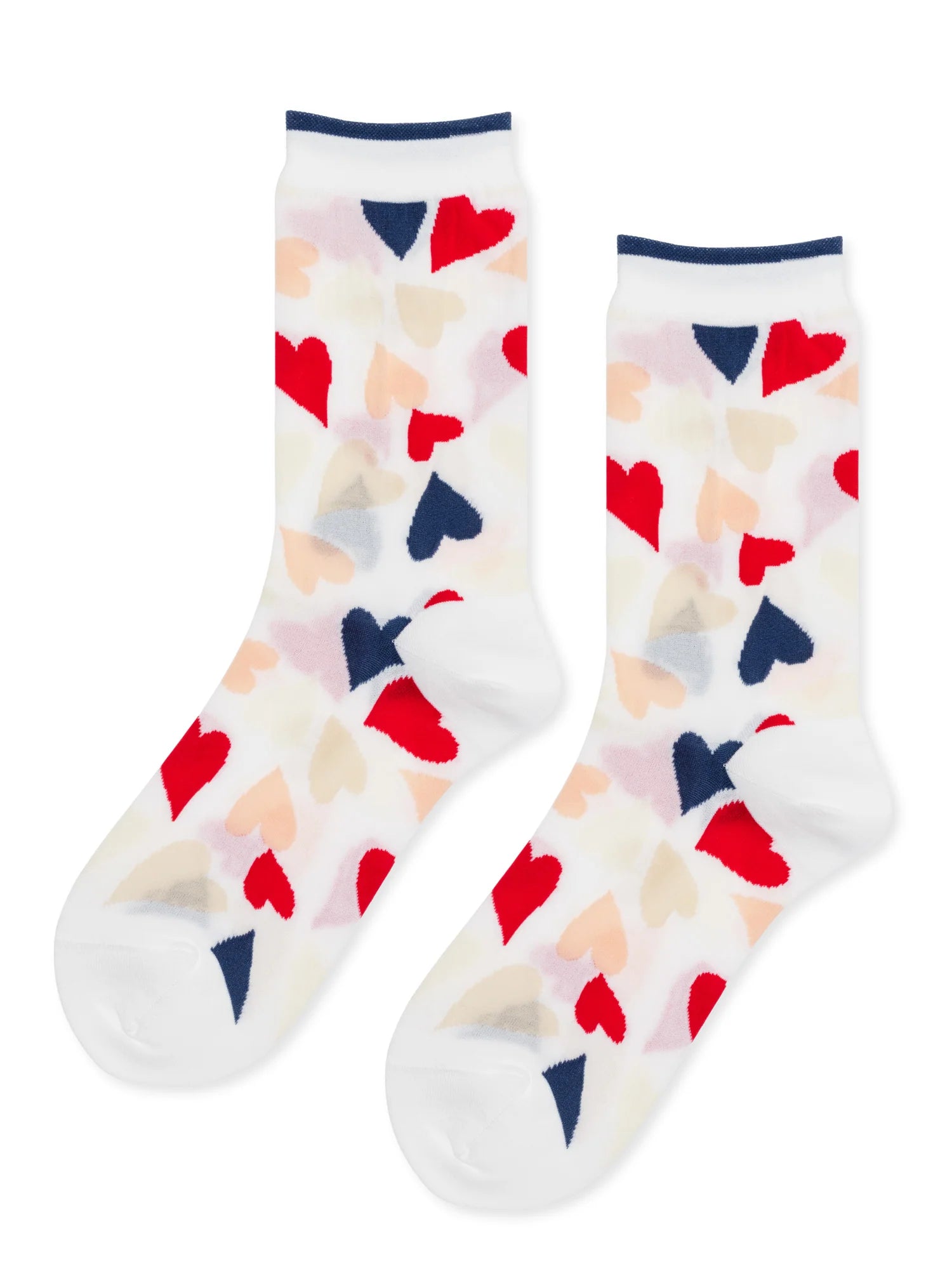 Terrazzo Hearts Sheer Crew