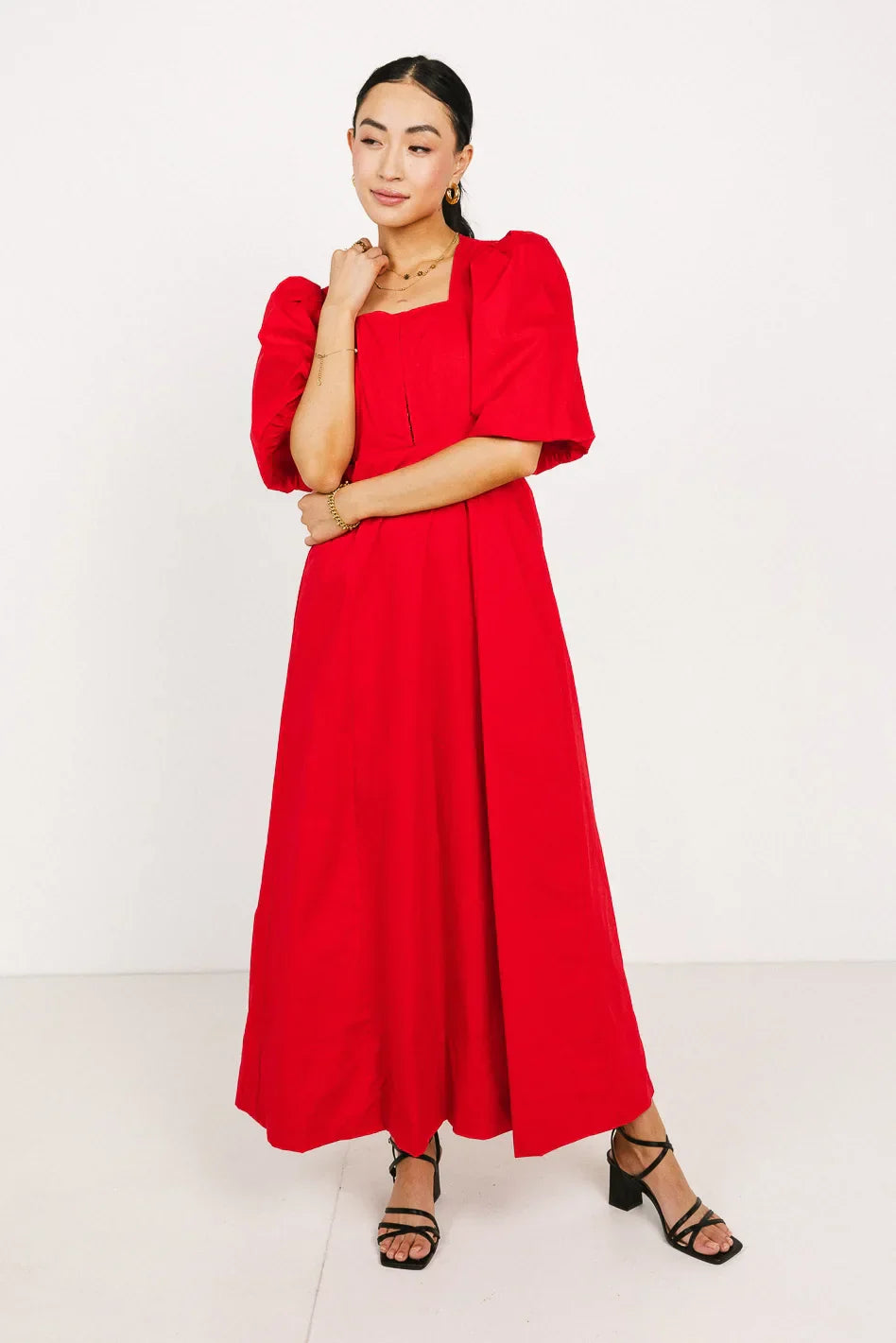 Cassia Corset Dress in Red FINAL SALE