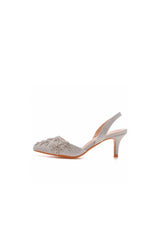 Pointed Toe rhinestone Glitter Slingback Pumps