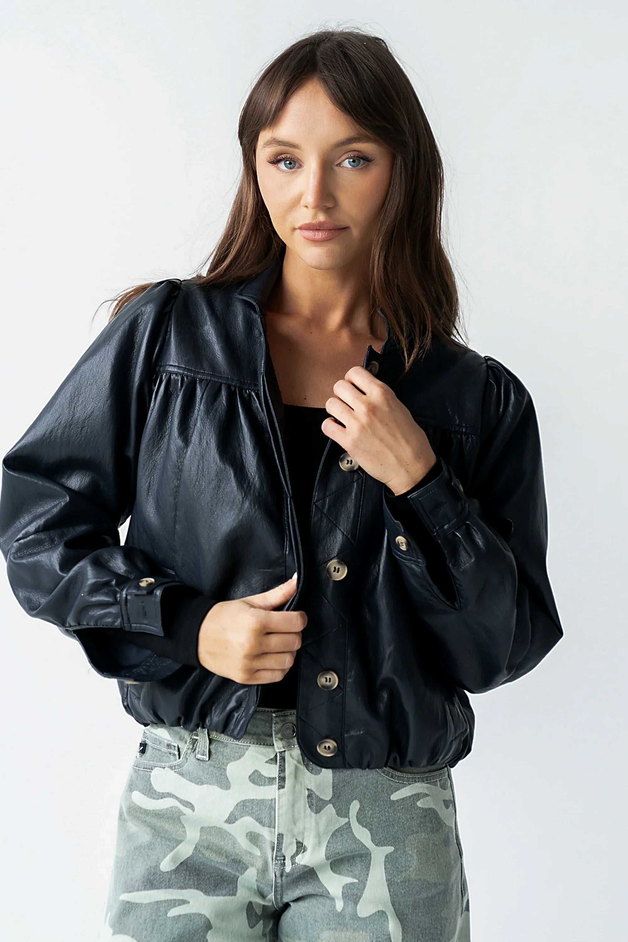 Kiele Vegan Leather Jacket