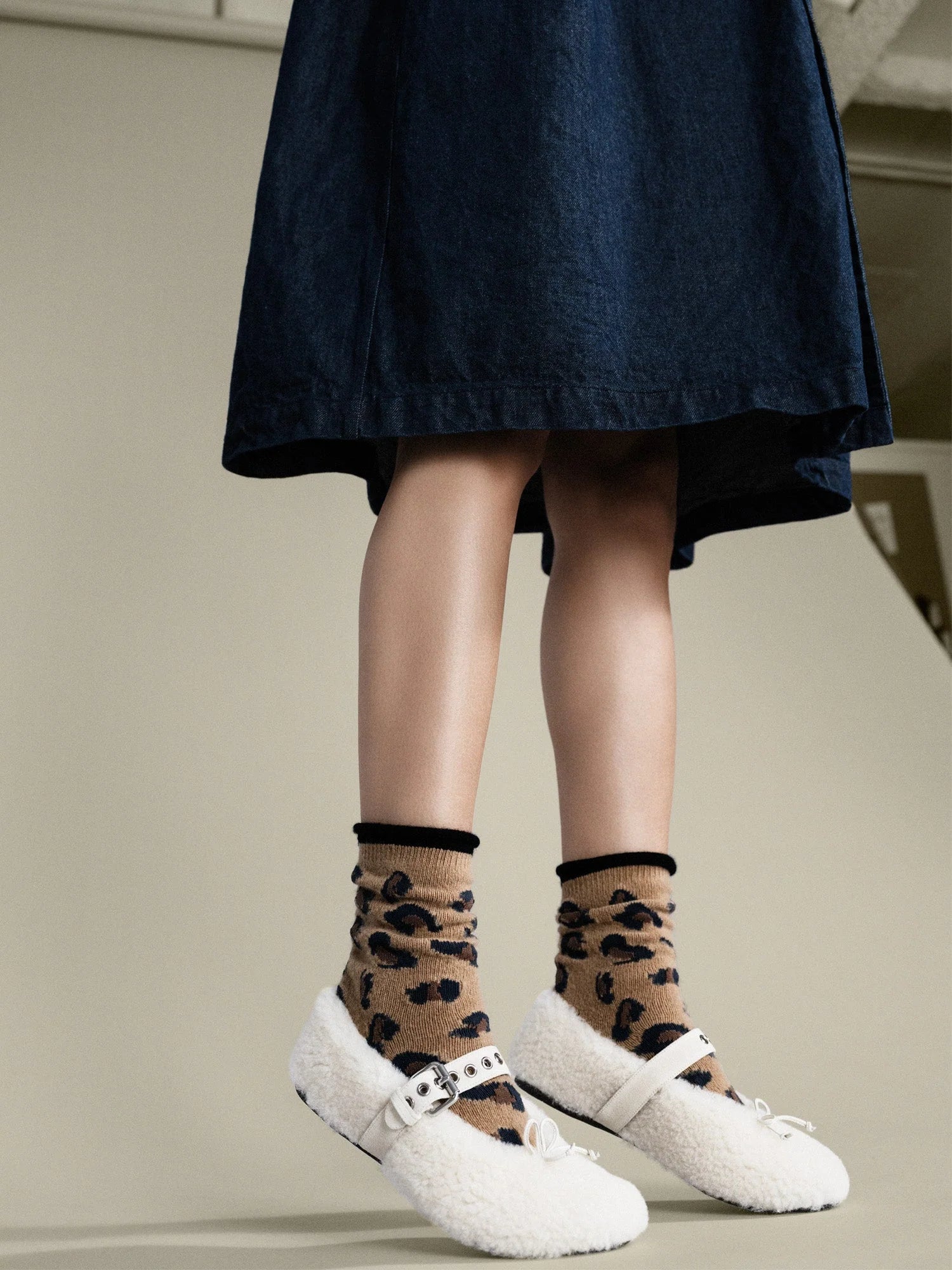 Cheetah Cashmere Crew